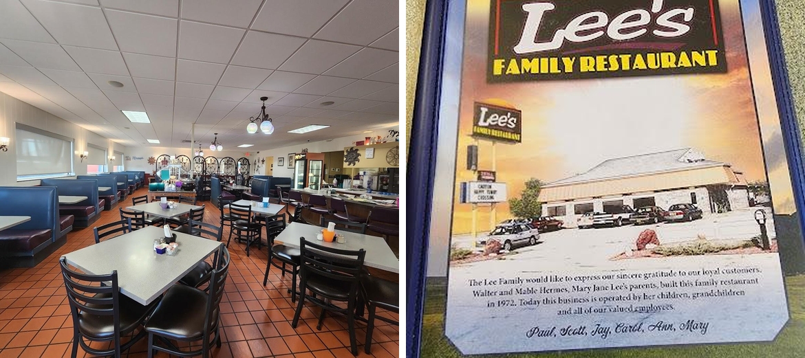Lee's Family Restaurant Menu